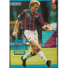 Signed picture of Steve Staunton the Aston Villa footballer.